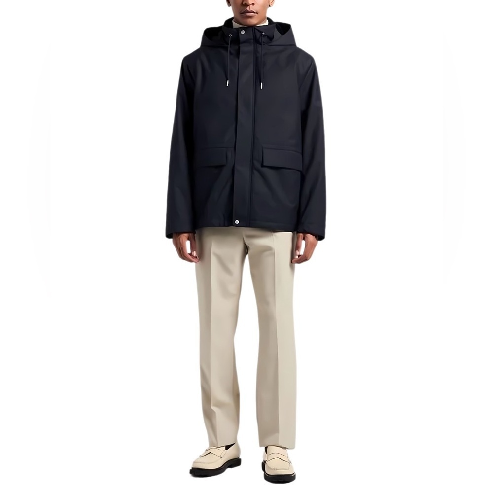 Sandro Paris Black Hooded Puffer Jacket XXL NWT